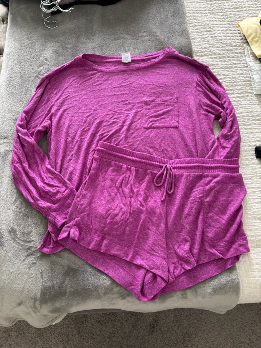 Stars Above Cozy Lounge Set - Size XL Top & Size L Shorts